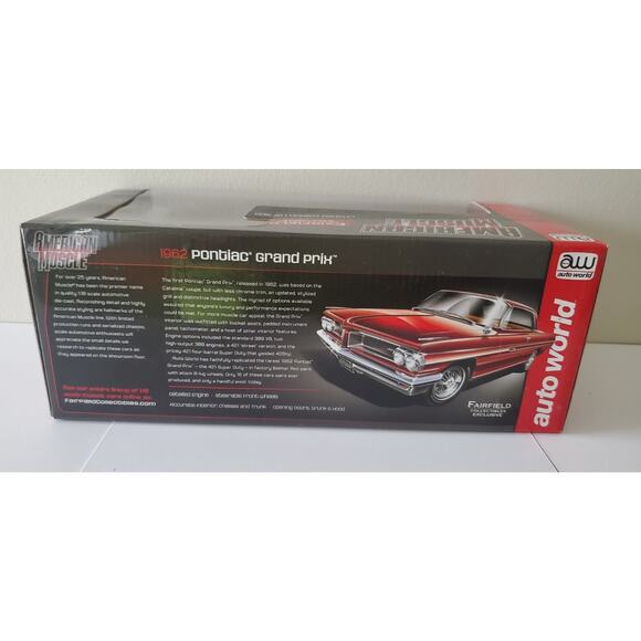 Auto World 1:18 scale 1962 Pontiac Grand Prix Fairfield Collectibles NIB - Picture 5 of 6